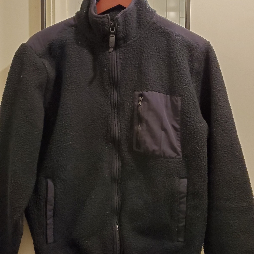 Fabletics Fleece Black Jacket - image 1